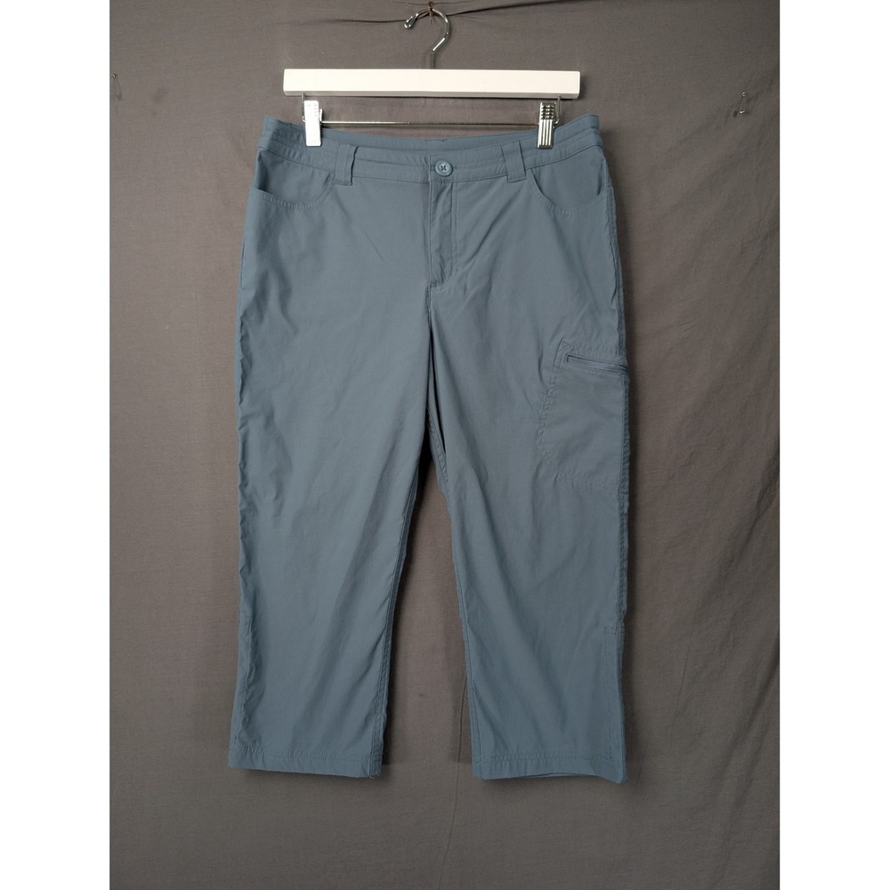 Eddie Bauer Womens Blue Sightscape Horizon Capris Size 8